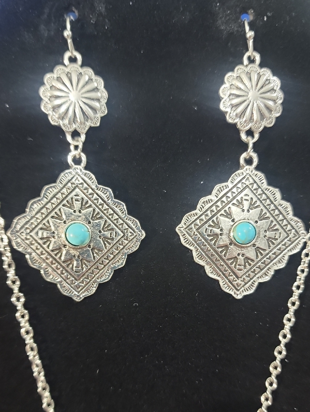 Vintage Western-style Turquoise Jewelry Sets, Which Are composed Of Various Ele-